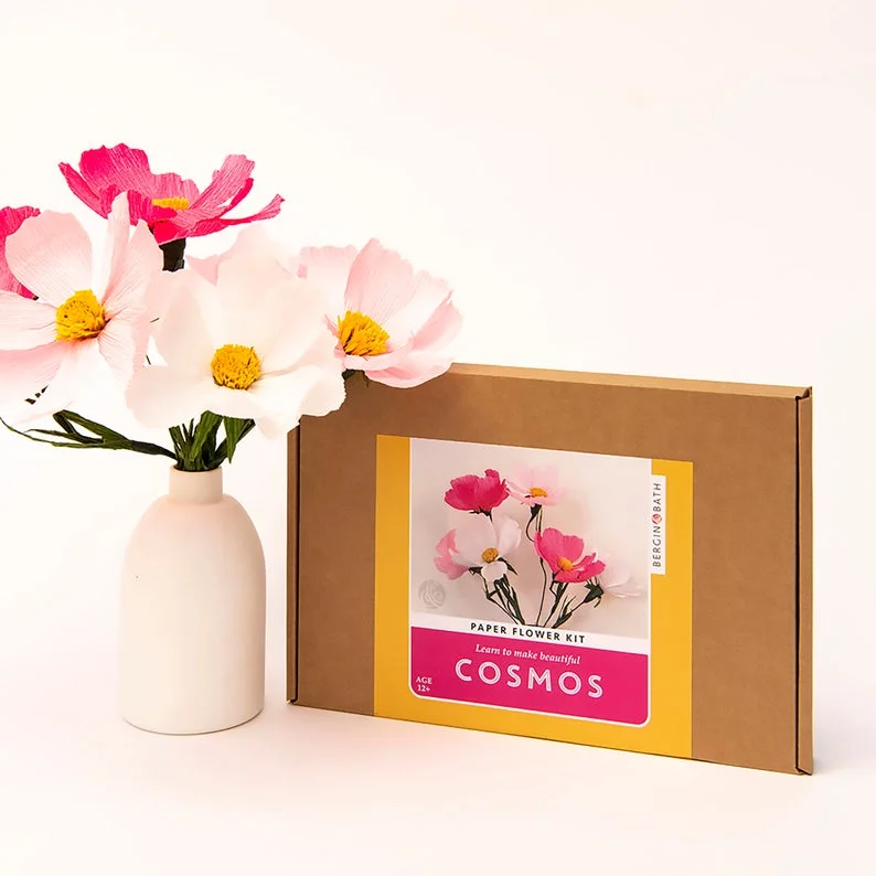 BerginandBath + Paper Flower Kit – Cosmos – Hand make your own  crepe paper flowers with this kit